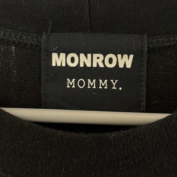 Monrow mommy striped long sleeve midi dress sz S - Picture 3 of 8